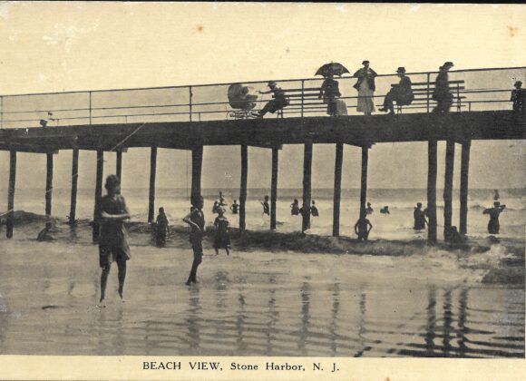 No. 45  A BRIEF STUDY OF 3 POST CARDS DEPICTING THE BOARDWALK CIRCA 1917 AT STONE HARBOR, N. J.