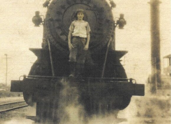No. 52  “BIG FOURTH AT STONE HARBOR:  SEASON NOW IN FULL SWING AT POPULAR RESORT”  1912  ATTENTION EVERYONE! THE TRAIN IS NOW DEPARTING ON TRACK #2