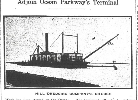 Picture of the Day No. 96 – “DREDGE AT WORK ON BIG YACHT BASIN”