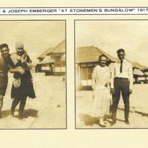 Picture of the Day No. 104 –  “A COUPLE POSES FOR THE PHOTOGRAPHER AT STONE HARBOR IN 1917” Harlan No. 104