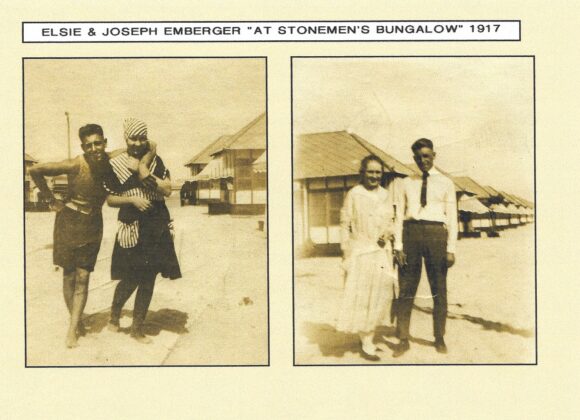 Picture of the Day No. 104 –  “A COUPLE POSES FOR THE PHOTOGRAPHER AT STONE HARBOR IN 1917” Harlan No. 104