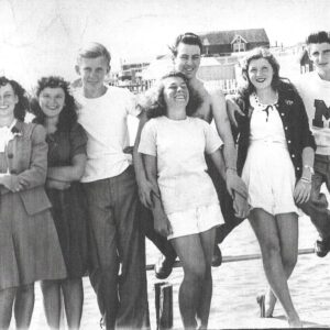 PICTURE OF THE DAY No. 127 – “A GROUP OF TEENAGERS AT THE SHELTER HAVEN DOCK, STONE HARBOR, N. J. – 1946”