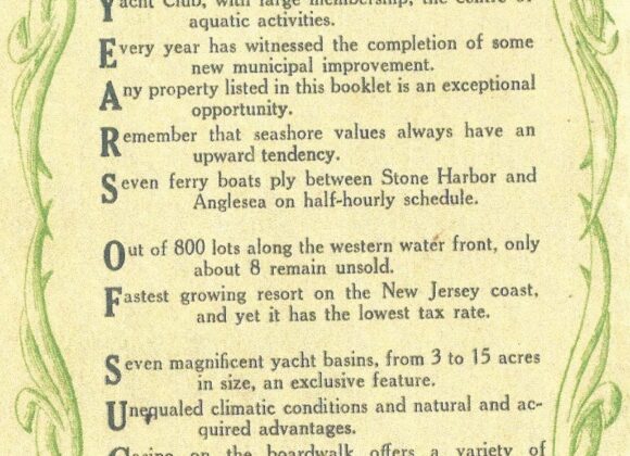 PICTURE OF THE DAY No. 135 – “1907 – STONE HARBOR – 1917 / TEN YEARS OF SUCCESS” PICTURE OF THE DAY No. 135 – “1907 – STONE HARBOR – 1917 / TEN YEARS OF SUCCESS”