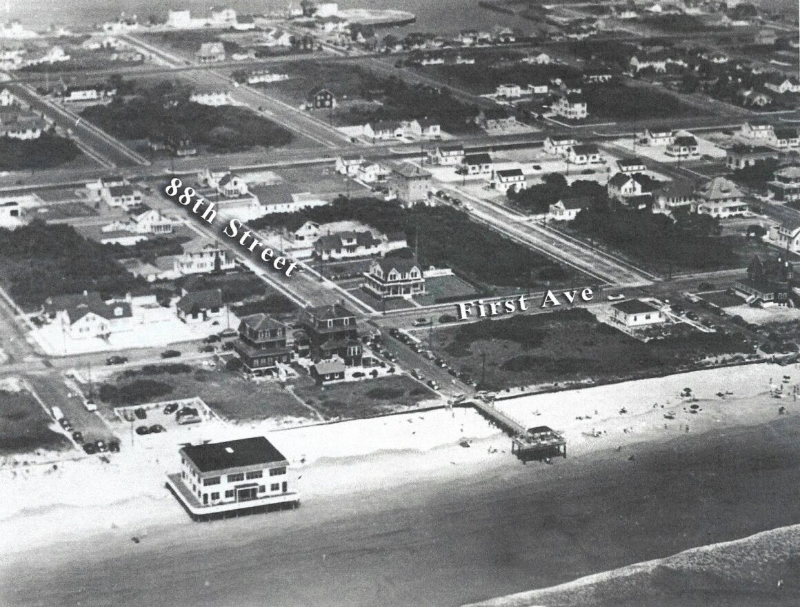 Picture of the Day No. 173 – “THE ICONIC ‘NAUTILUS APARTMENTS’ AND THE 88th STREET & FIRST AVENUE AREA OF STONE HARBOR IN THE LATE 1940s”