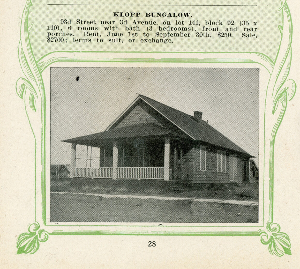 Harlan’s History of The Week: Klopp Bungalow and Giles Cottage, 1917 Harlan’s History of The Week: Klopp Bungalow and Giles Cottage, 1917