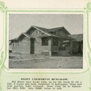 Harlan’s History of The Week: Allen California Bungalow & Klopp Bungalow, 1917